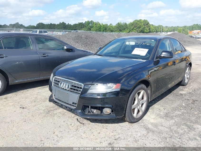 2009 Audi A4 2.0T Premium VIN: WAUJF78K79N048268 Lot: 39704667