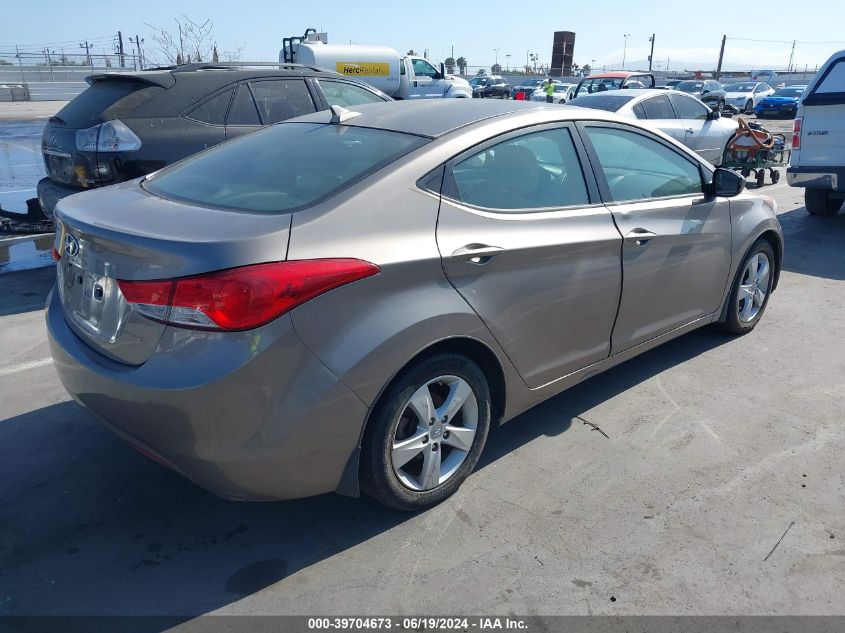 2013 Hyundai Elantra Gls VIN: 5NPDH4AE0DH245157 Lot: 39704673