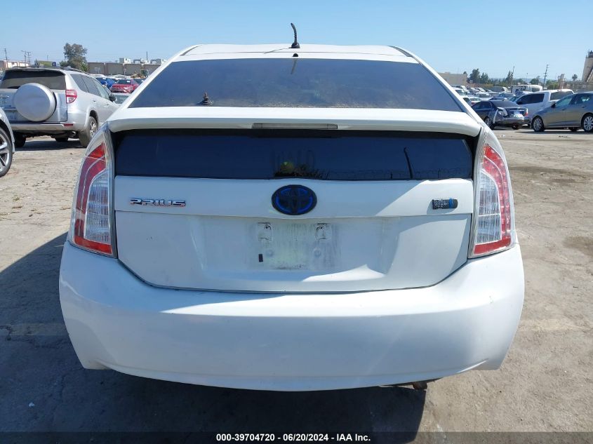 2012 Toyota Prius Two VIN: JTDKN3DU6C5465494 Lot: 39704720