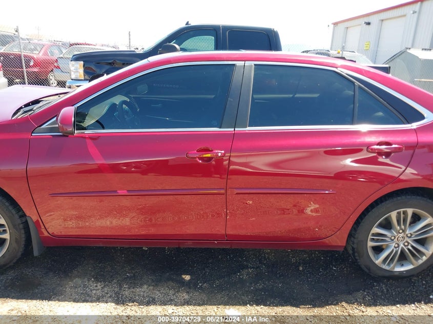 2015 Toyota Camry Se VIN: 4T1BF1FKXFU884855 Lot: 39704729