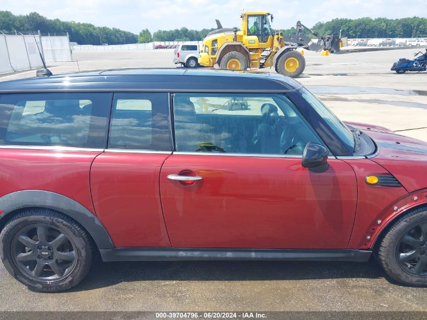 2010 Mini Cooper Clubman Base (M6) VIN: WMWML3C59ATX38846 Lot: 39704796