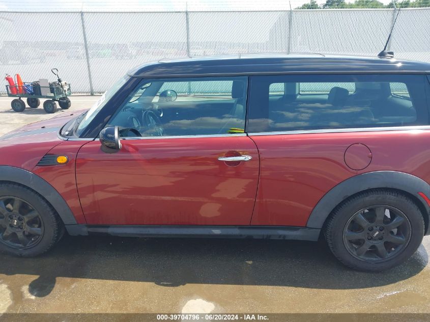 2010 Mini Cooper Clubman Base (M6) VIN: WMWML3C59ATX38846 Lot: 39704796