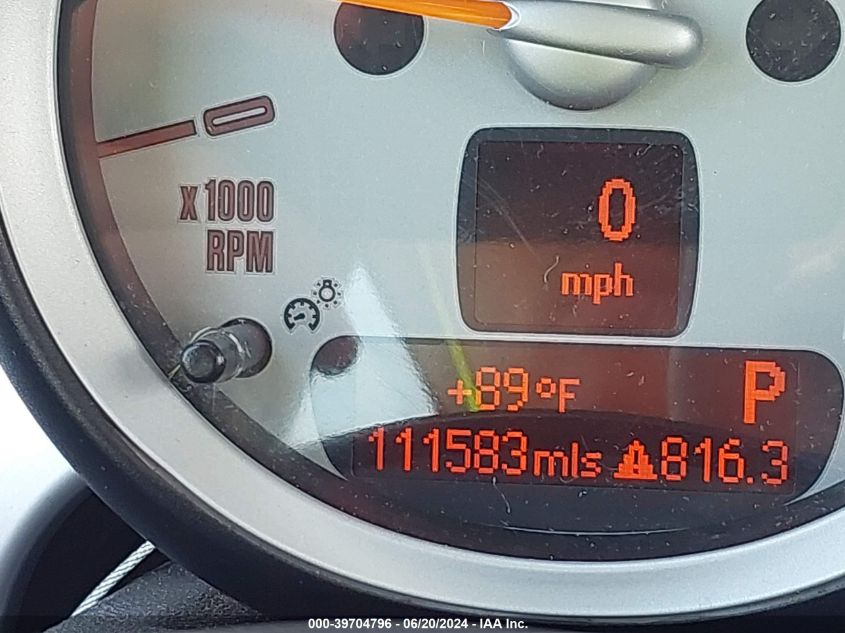 2010 Mini Cooper Clubman Base (M6) VIN: WMWML3C59ATX38846 Lot: 39704796