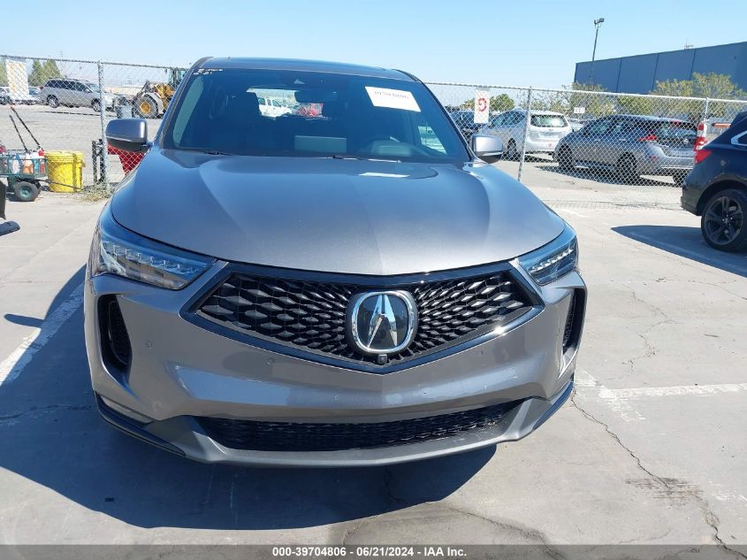 2023 Acura Rdx A-Spec Advance Package VIN: 5J8TC2H89PL021160 Lot: 39704806