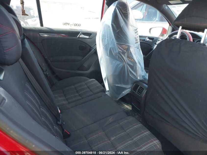 2013 Volkswagen Gti VIN: WVWHD7AJ5DW117437 Lot: 39704818