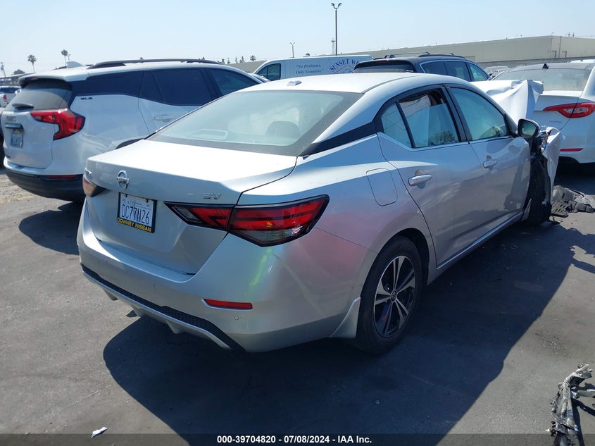 2022 Nissan Sentra Sv Xtronic Cvt VIN: 3N1AB8CV5NY249186 Lot: 39704820