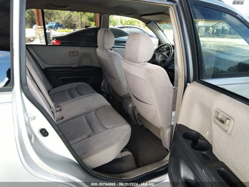 2002 Toyota Highlander V6 VIN: JTEHF21AX20080166 Lot: 39704868