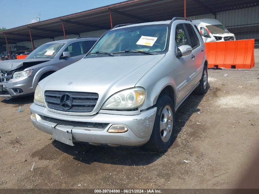 2002 Mercedes-Benz Ml 320 VIN: 4JGAB54E92A318936 Lot: 39704890