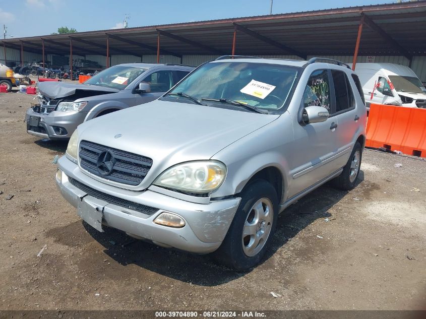 2002 Mercedes-Benz Ml 320 VIN: 4JGAB54E92A318936 Lot: 39704890