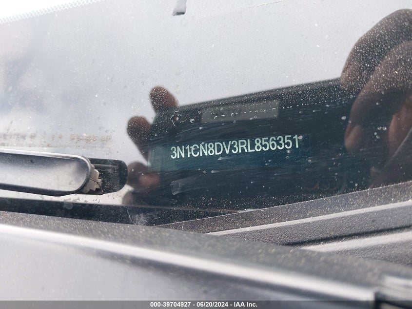 2024 Nissan Versa S VIN: 3N1CN8DV3RL856351 Lot: 39704927