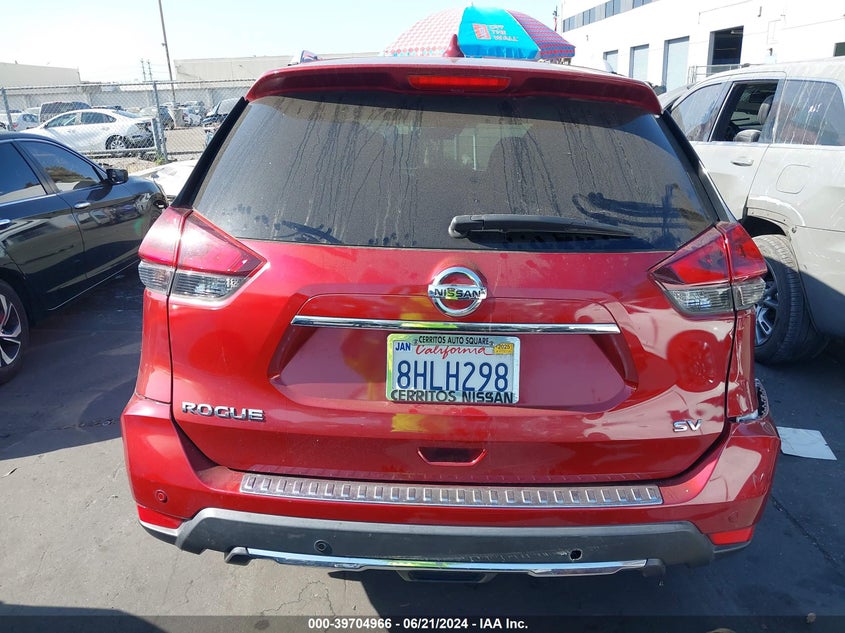 2019 Nissan Rogue Sv VIN: 5N1AT2MT6KC707645 Lot: 39704966