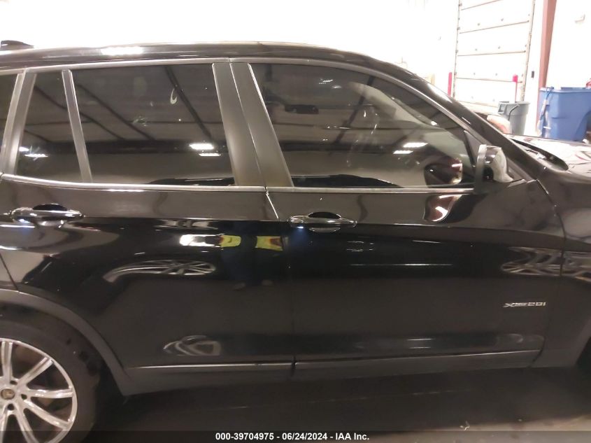 2013 BMW X3 xDrive28I VIN: 5UXWX9C53D0A29761 Lot: 39704975