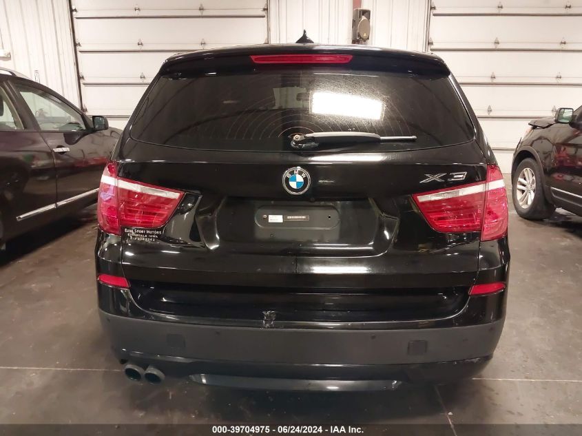 2013 BMW X3 xDrive28I VIN: 5UXWX9C53D0A29761 Lot: 39704975