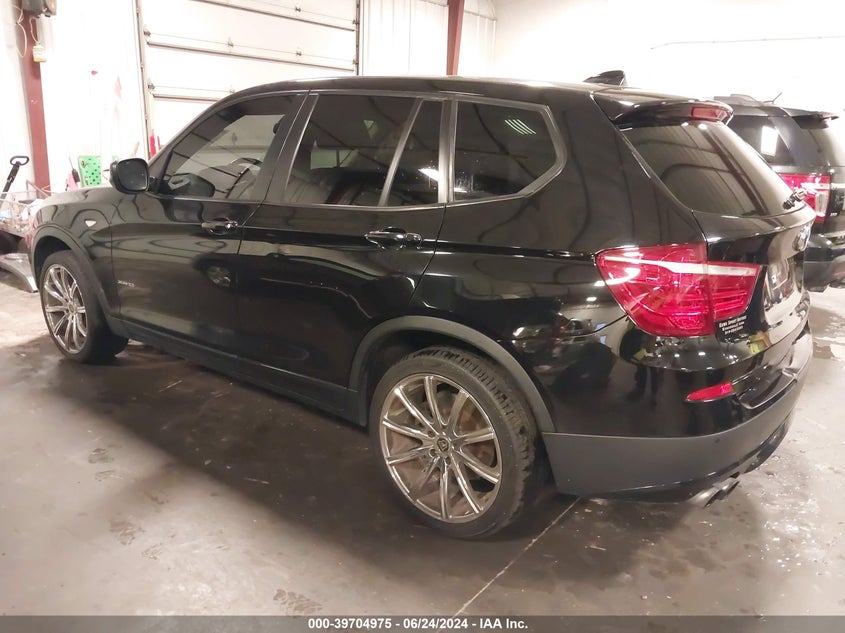 2013 BMW X3 xDrive28I VIN: 5UXWX9C53D0A29761 Lot: 39704975