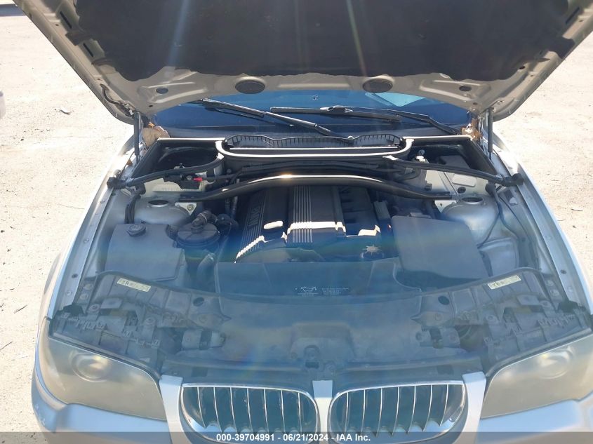 2006 BMW X3 3.0I VIN: WBXPA93426WD32807 Lot: 39704991