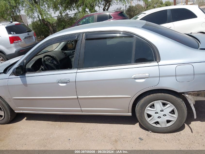 2003 Honda Civic Lx VIN: 2HGES16513H504485 Lot: 39705008