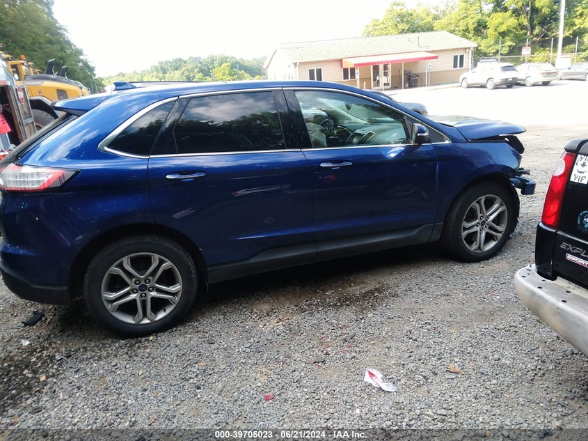 2015 Ford Edge Titanium VIN: 2FMTK4K92FBC10290 Lot: 39705023