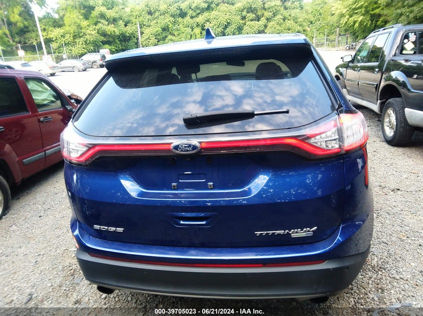 2015 Ford Edge Titanium VIN: 2FMTK4K92FBC10290 Lot: 39705023