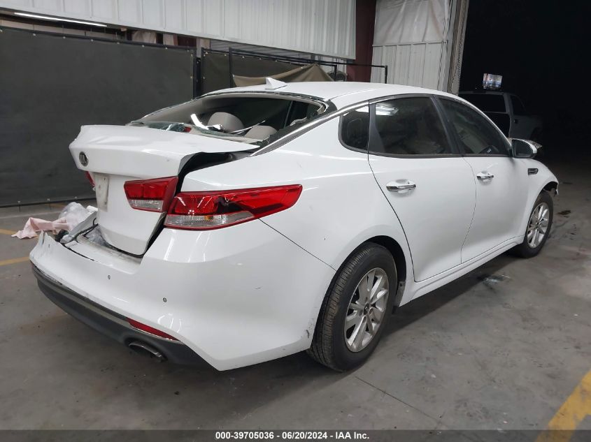 2016 Kia Optima Lx VIN: 5XXGT4L31GG077858 Lot: 39705036