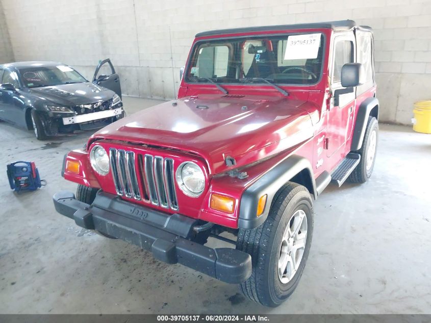 1998 Jeep Wrangler Se VIN: 1J4FY29PXWP742639 Lot: 39705137