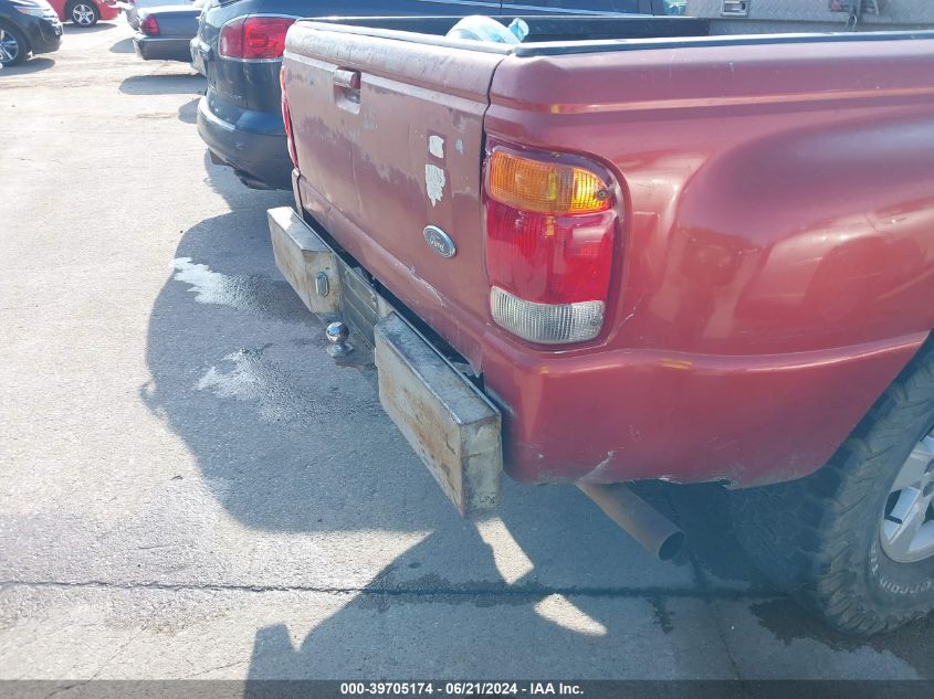 1998 Ford Ranger Splash/Xl/Xlt VIN: 1FTYR10U3WPA43426 Lot: 39705174