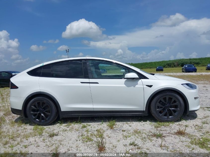 2024 Tesla Model X Long Range VIN: 7SAXCDE51RF443387 Lot: 39705179