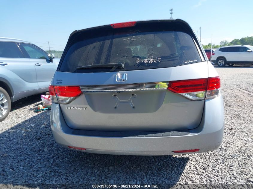 2017 Honda Odyssey Ex-L VIN: 5FNRL5H6XHB013839 Lot: 39705196