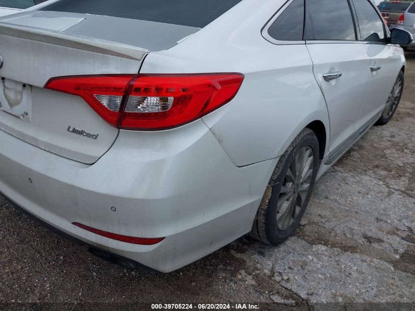 2015 Hyundai Sonata Limited VIN: 5NPE34AF7FH106982 Lot: 39705224