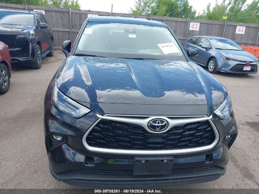 2024 Toyota Highlander Le VIN: 5TDKDRBH2RS533949 Lot: 39705261