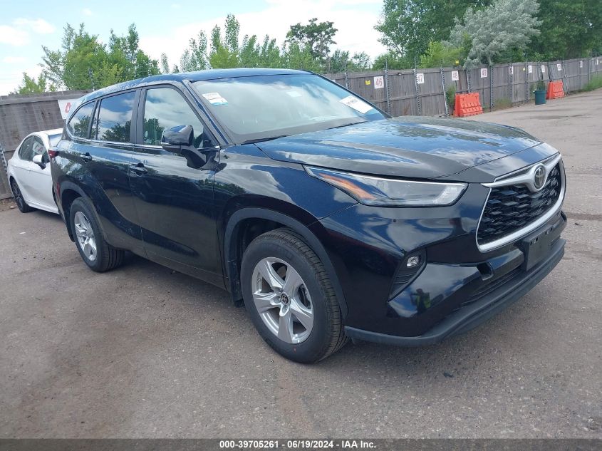 2024 Toyota Highlander Le VIN: 5TDKDRBH2RS533949 Lot: 39705261