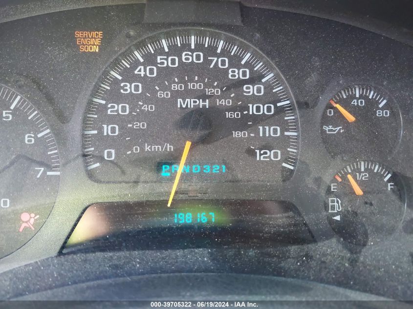 2003 Chevrolet Trailblazer Lt VIN: 1GNDT13S032226289 Lot: 39705322