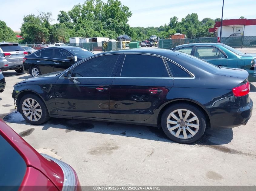 2013 Audi A4 2.0T Premium VIN: WAUBFAFL1DA091095 Lot: 39705326