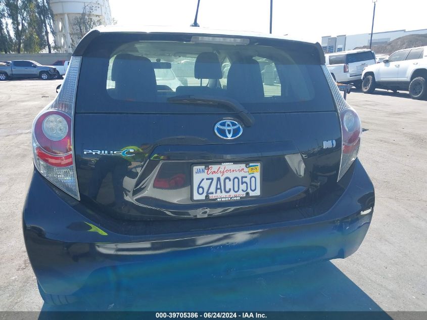 2012 Toyota Prius C Two VIN: JTDKDTB34C1526653 Lot: 39705386