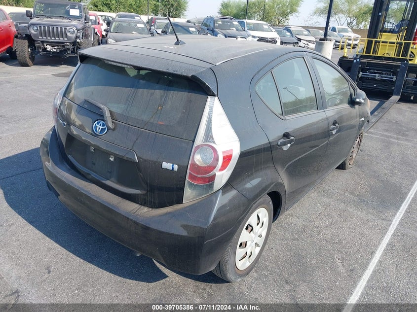 2012 Toyota Prius C Two VIN: JTDKDTB34C1526653 Lot: 39705386