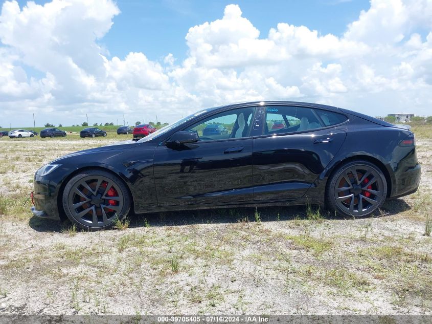 2024 Tesla Model S Plaid Tri Motor All-Wheel Drive VIN: 5YJSA1E64RF539292 Lot: 39705405