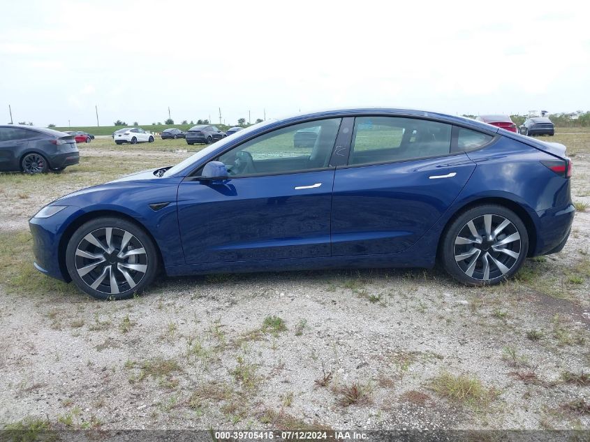 5YJ3E1EA5RF750630 2024 Tesla Model 3 Rear-Wheel Drive