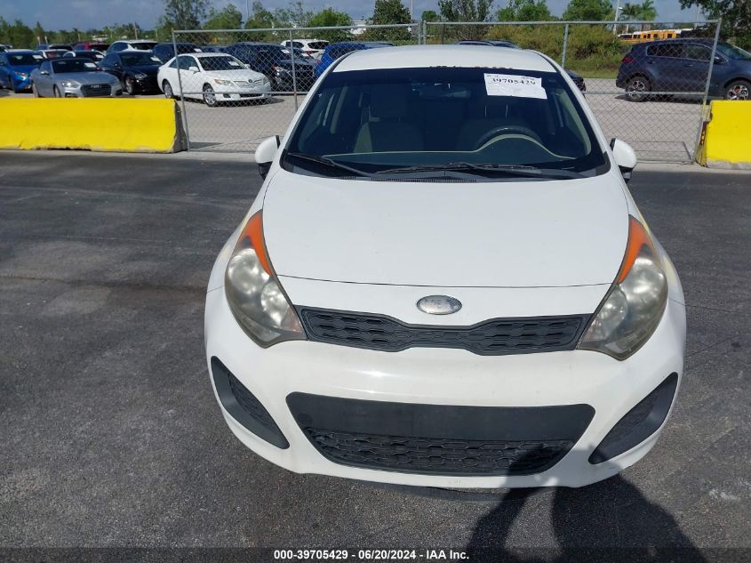 2013 Kia Rio Lx VIN: KNADM5A33D6224746 Lot: 39705429