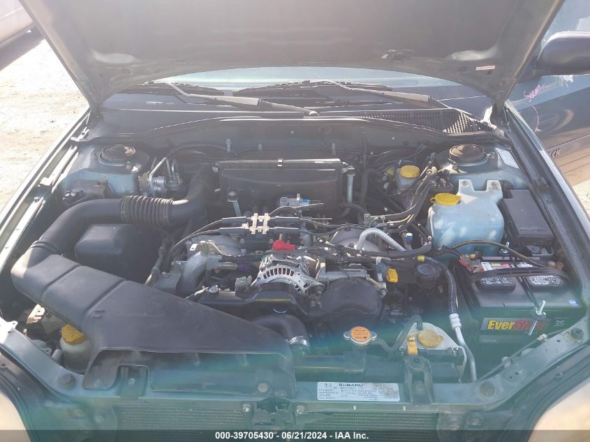 2001 Subaru Legacy Wagon Outback VIN: 4S3BH665017630293 Lot: 39705430