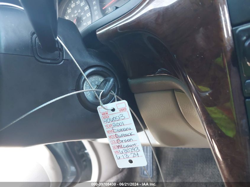 2001 Subaru Legacy Wagon Outback VIN: 4S3BH665017630293 Lot: 39705430