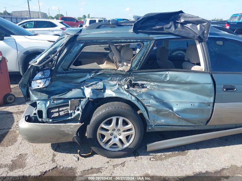 2001 Subaru Legacy Wagon Outback VIN: 4S3BH665017630293 Lot: 39705430