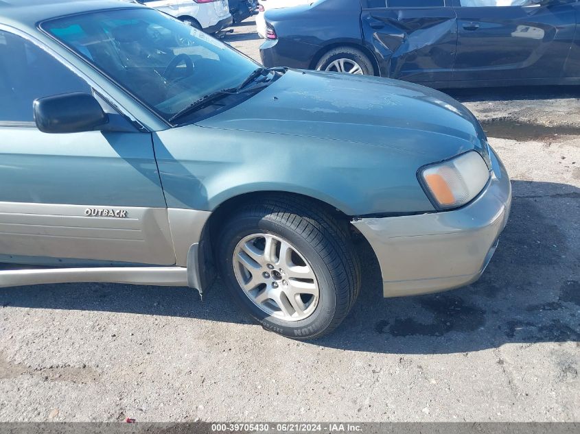 2001 Subaru Legacy Wagon Outback VIN: 4S3BH665017630293 Lot: 39705430