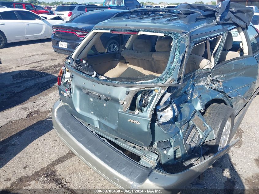 2001 Subaru Legacy Wagon Outback VIN: 4S3BH665017630293 Lot: 39705430