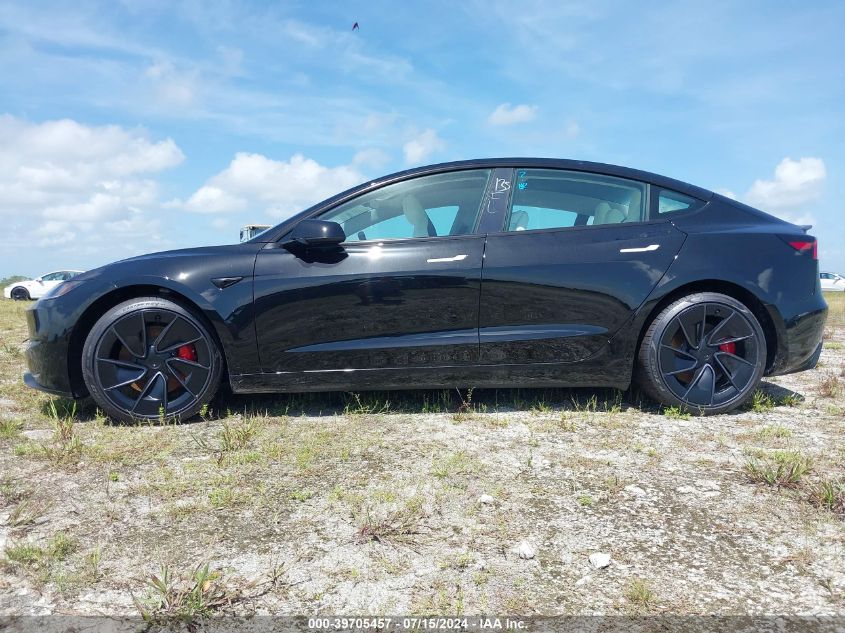 2024 Tesla Model 3 VIN: 5YJ3E1ET8RF771196 Lot: 39705457