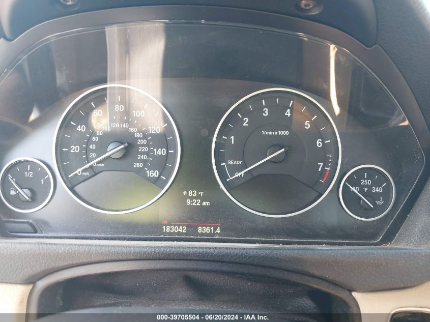 2014 BMW 328 I VIN: WBA3A5G54ENP28579 Lot: 39705504