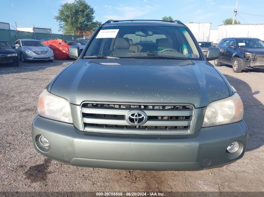 2005 Toyota Highlander Limited V6 VIN: JTEEP21A350132290 Lot: 39705508