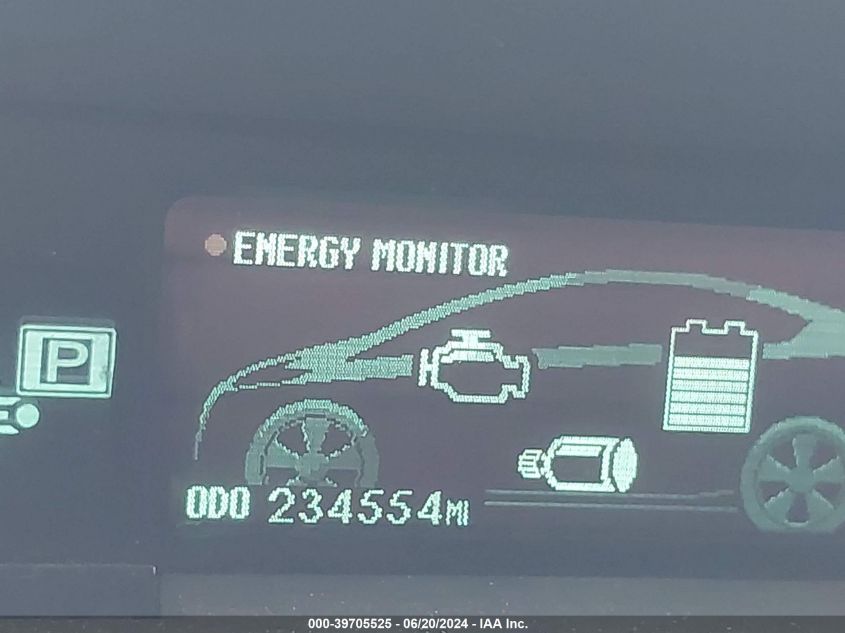 2011 Toyota Prius Two VIN: JTDKN3DUXB0287567 Lot: 39705525