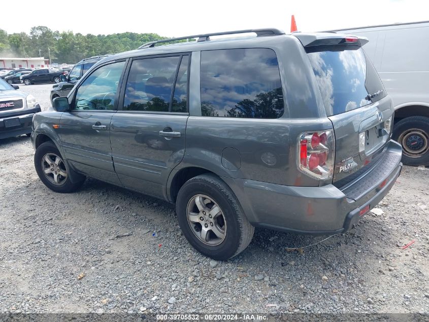 2007 Honda Pilot Ex-L VIN: 2HKYF187X7H514380 Lot: 39705532