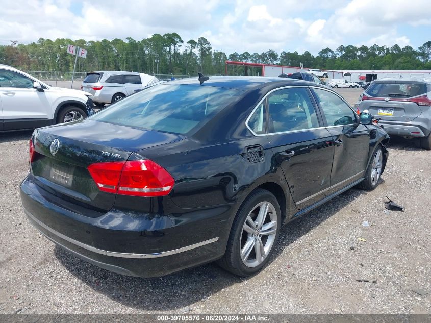 2013 Volkswagen Passat 2.0L Tdi Sel Premium VIN: 1VWCN7A35DC097438 Lot: 39705576