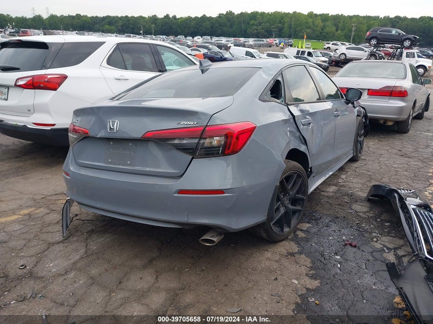 VIN: 2HGFE2F58NH594917 2022 HONDA CIVIC SPORT