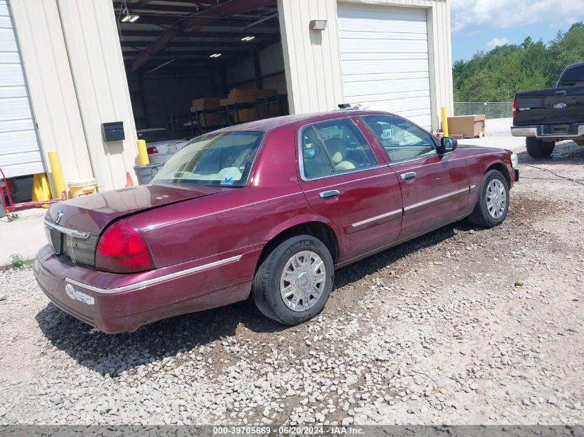 2006 Mercury Grand Marquis Gs VIN: 2MEFM74VX6X652372 Lot: 39705669